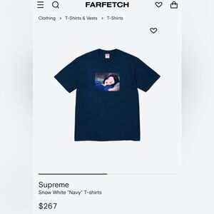 EXCLUSIVE‼️ Supreme Men’s Snow White T-Shirt